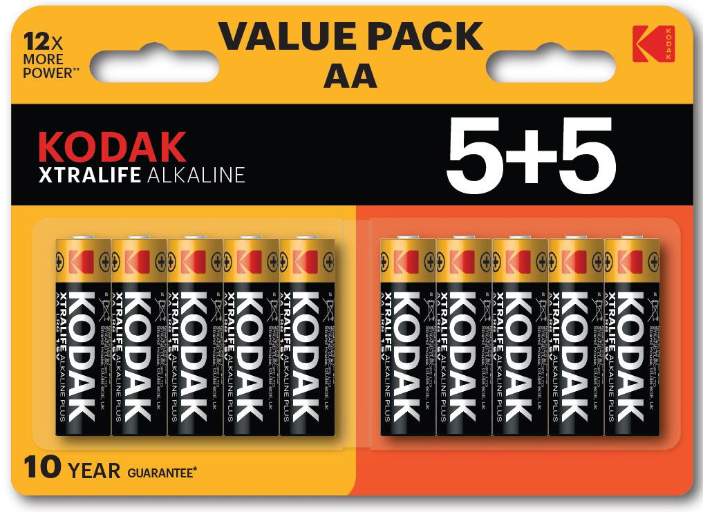 Kodak Bateria Alkaliczna Xtralife LR06x5+5 AA