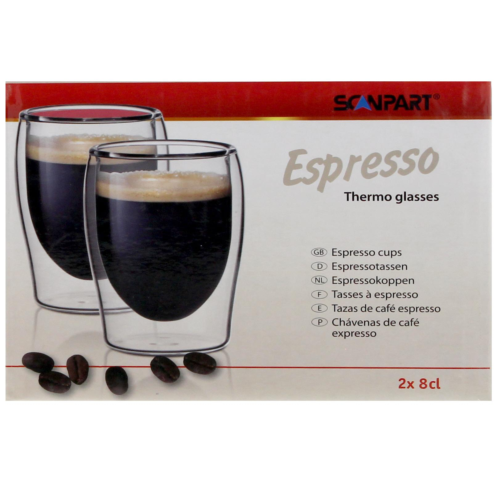 Scanpart Szklanki termiczne do kawy espresso 2 szt. 2790000074