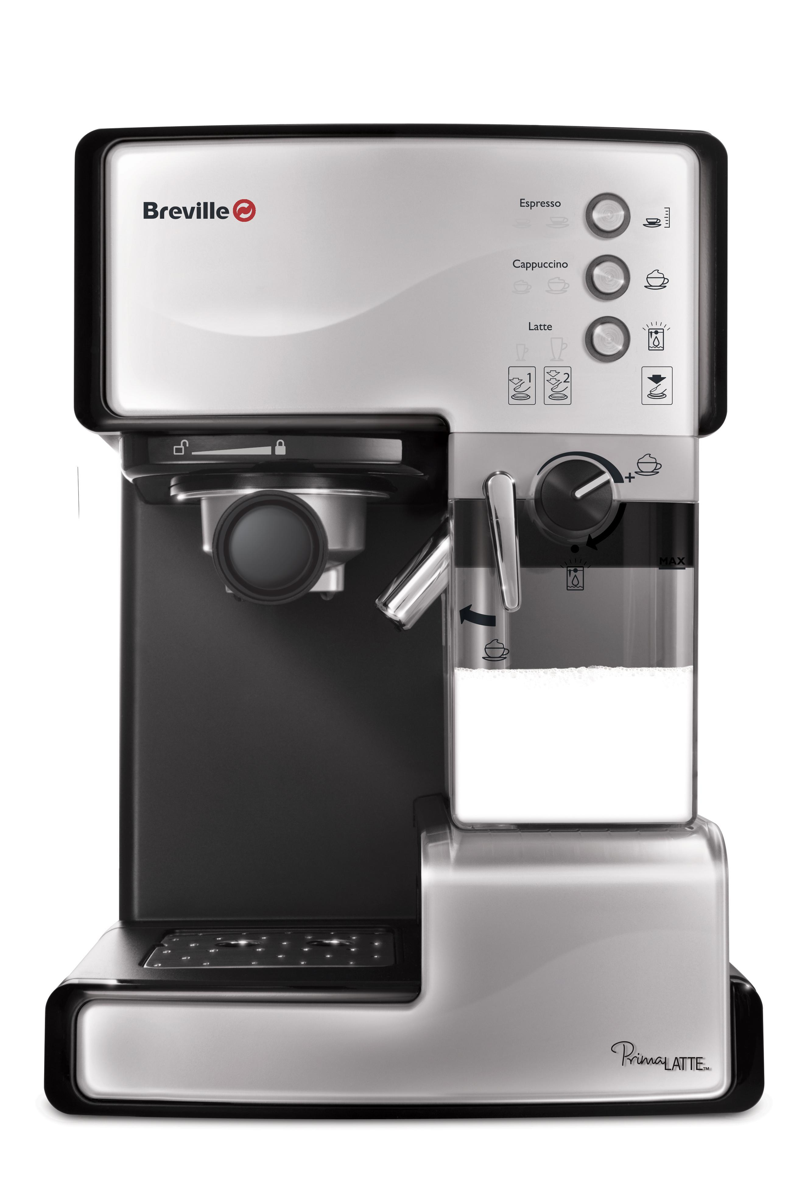 BREVILLE PRIMA LATTE SREBRNY VCF045X