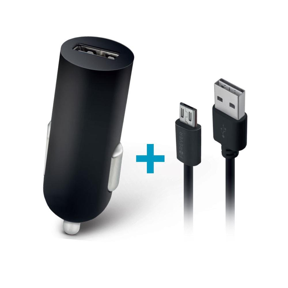 Forever Ładowarka samochodowa Forever 1xUSB 2A M02 + kabel micro-USB