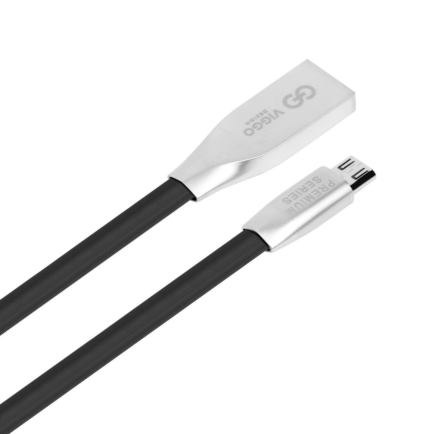 VIGGO DESIGN USB-microUSB 1m Czarny