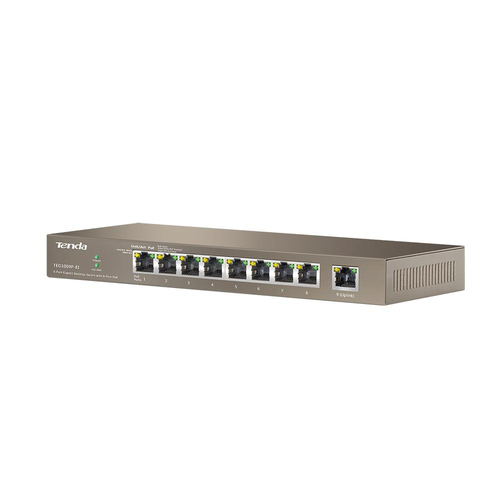Tenda TEG1009P-EI 9-portowy Gigabitowy 10/100 Mb/s
