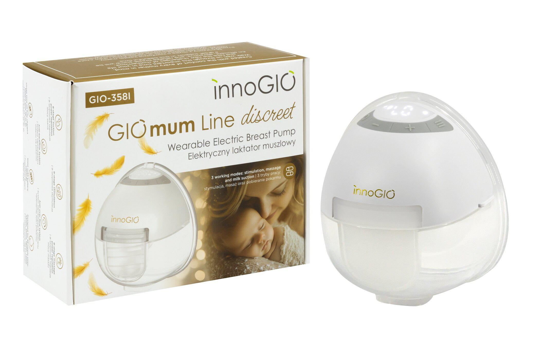 InnoGIO GIOmum Line Discreet- Elektryczny laktator muszlowy