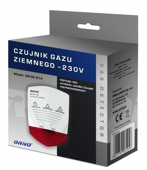 ORNO Czujnik gazu ziemnego 230V ORNO OR-DC-614 #