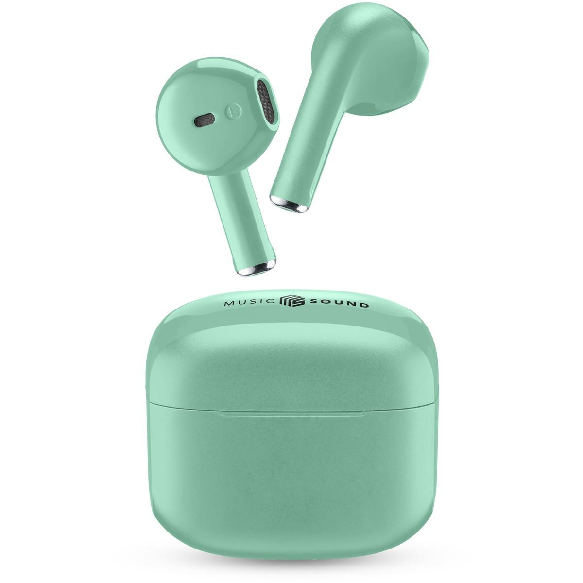 MUSIC SOUND SŁUCHAWKI DOUSZNE TWS CELLULAR LINE SWAG MS Zielone