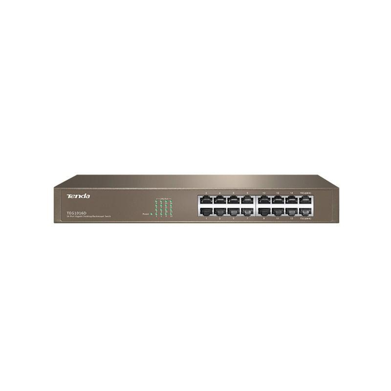 Tenda TEG 1016D 16-portowy Gigabitowy RJ45 10/100/1000 Mb/s