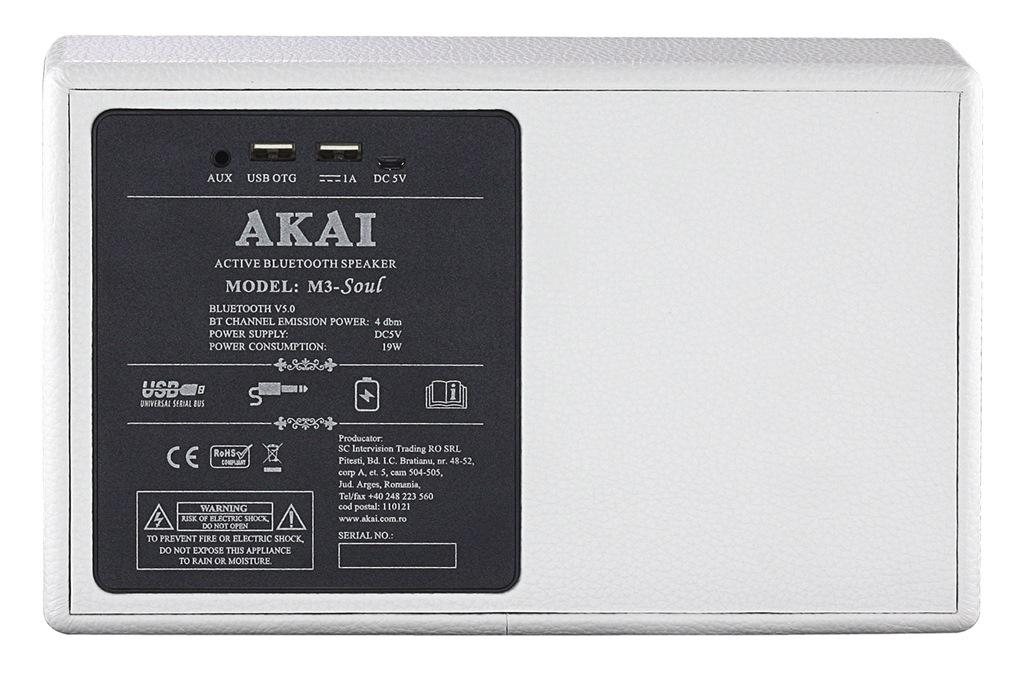 AKAI GŁOŚNIK BT AKAI M3 SOUL Biały