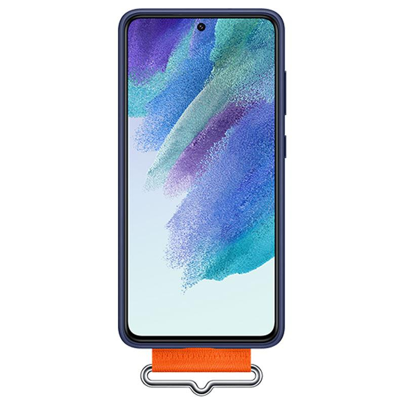 Samsung Etui SAMSUNG Silicone Cover z paskiem do S21 FE Navy