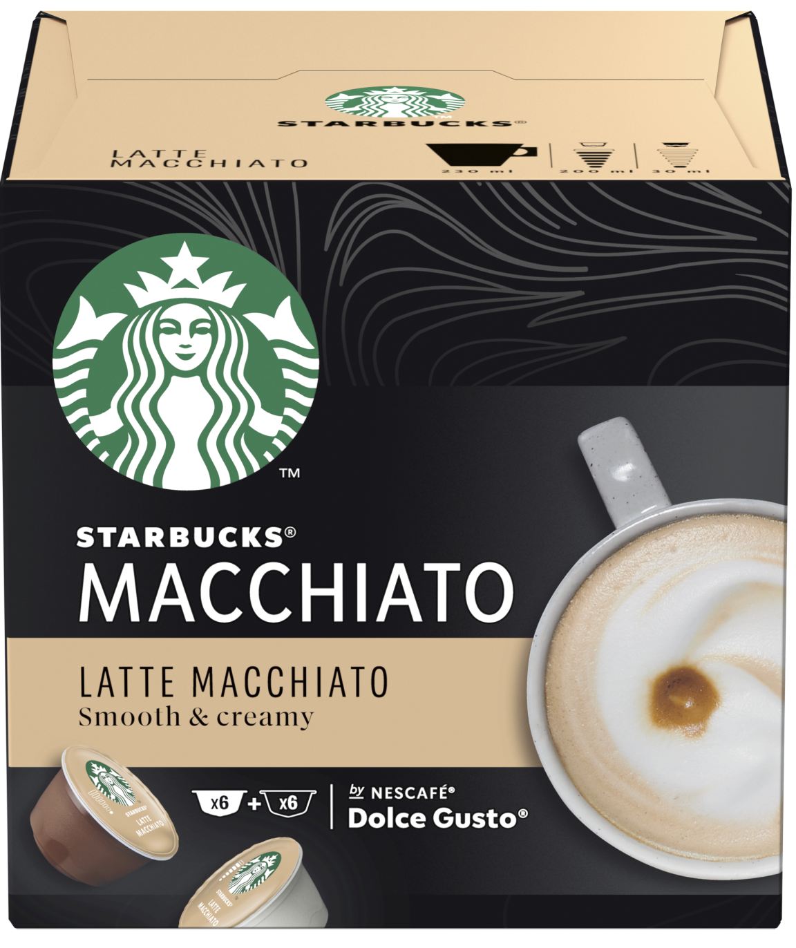 STARBUCKS Kawa kapsułkowa STARBUCKS Latte Macchiato do Dolce Gusto 6 s