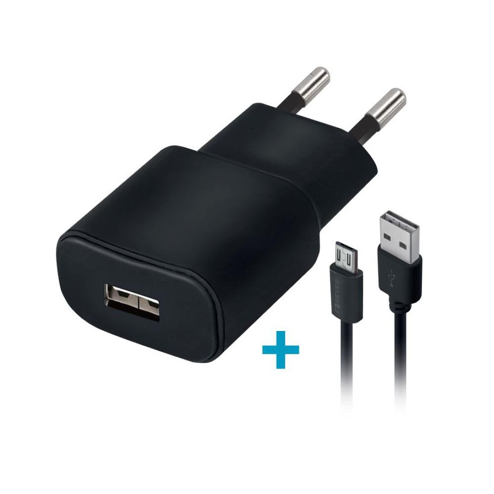 Forever Ładowarka sieciowa Forever 1xUSB 2A TC-01 + kabel micro-USB