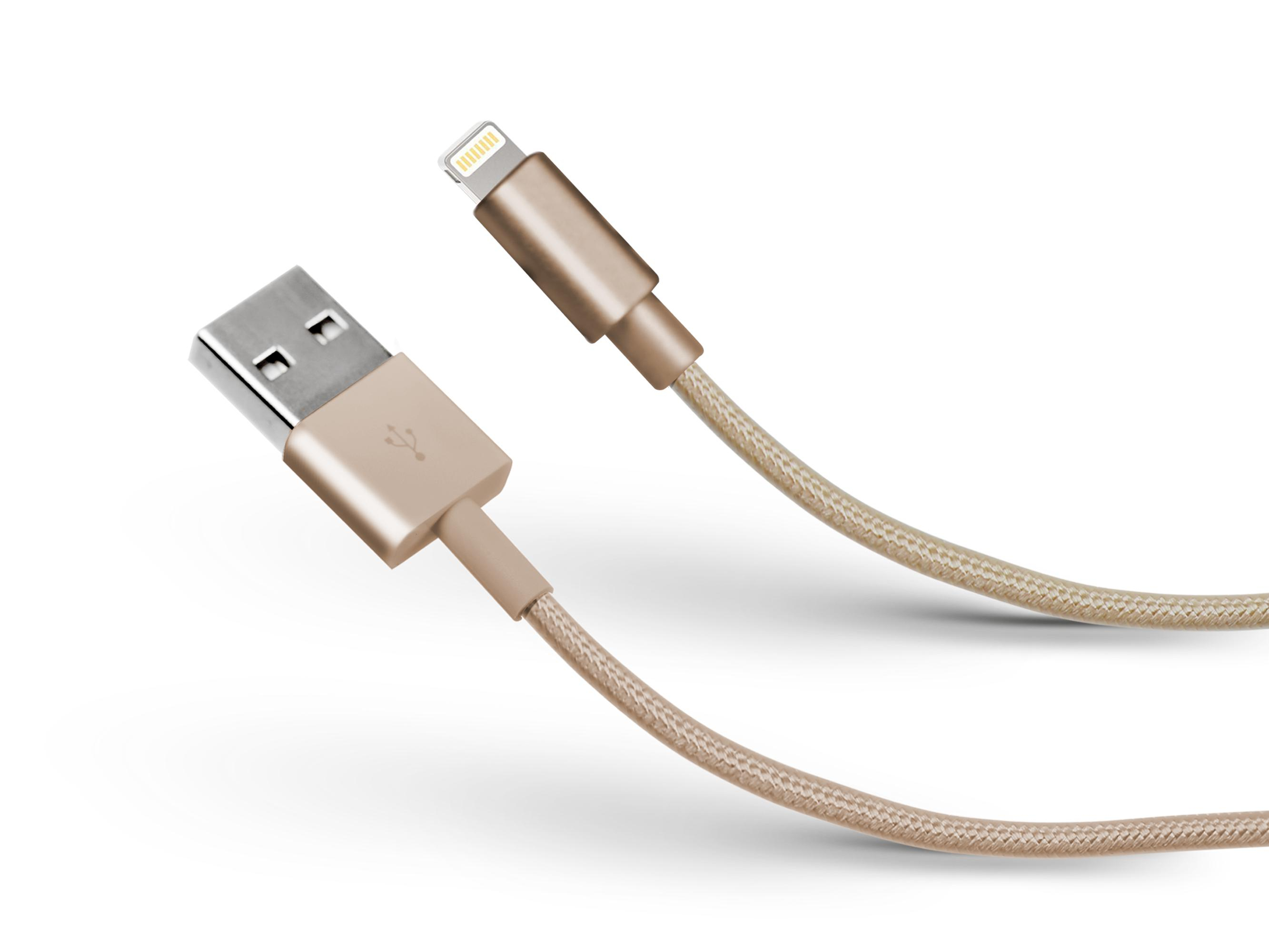 SBS SBS Kabel USB-Lightning MFI SBS 1m w otulinie Zloty