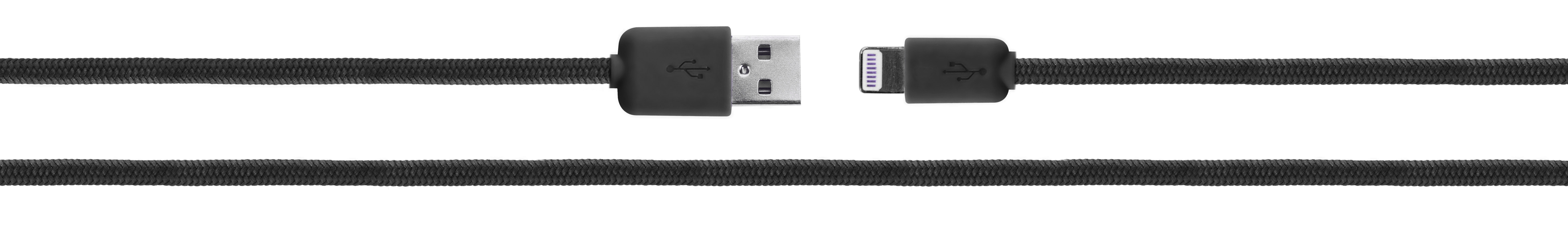 Xqisit KABEL USB-Lightning MFI XQISIT 1.8m czarny w oplocie #