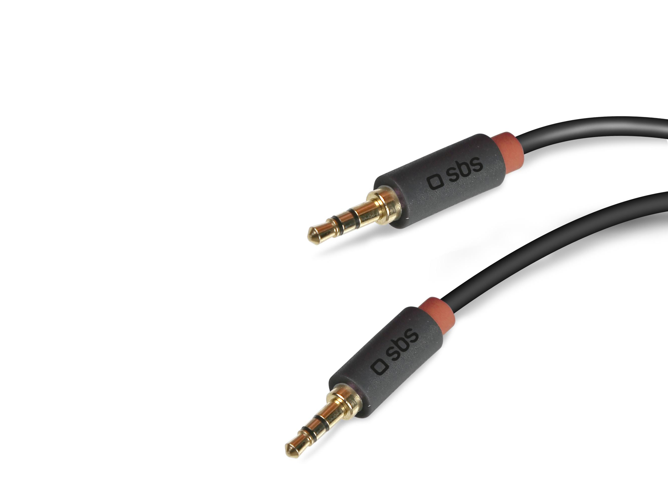 SBS Kabel Audio SBS Jack 3,5 - Jack 3,5 1,5 m Czarny