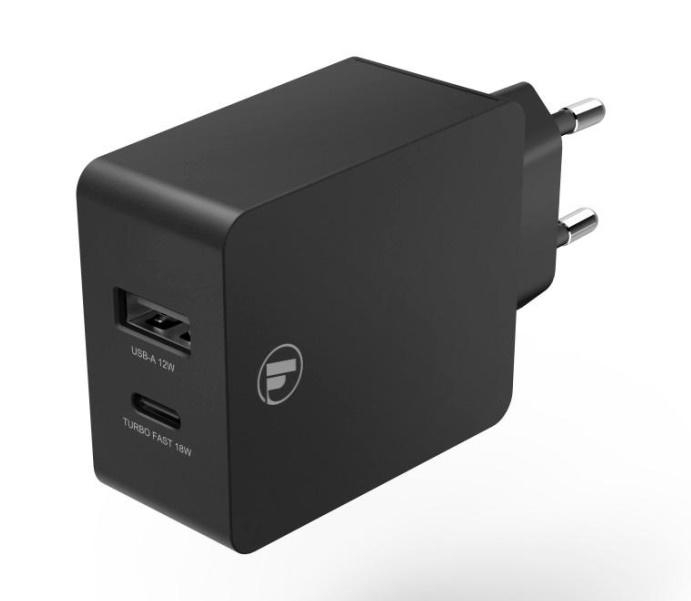 Hama ŁADOWARKA SIECIOWA HAMA 1xUSB-C 1xUSB PD 30W czarna