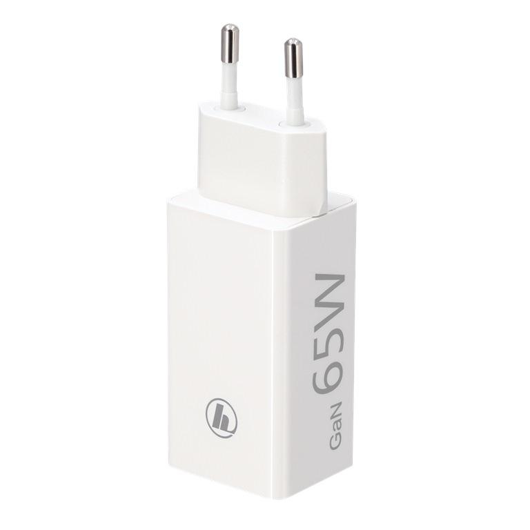 Hama Ładowarka sieciowa HAMA 1xUSB 1xUSB-C GaN PD 65W QC3.0 biała