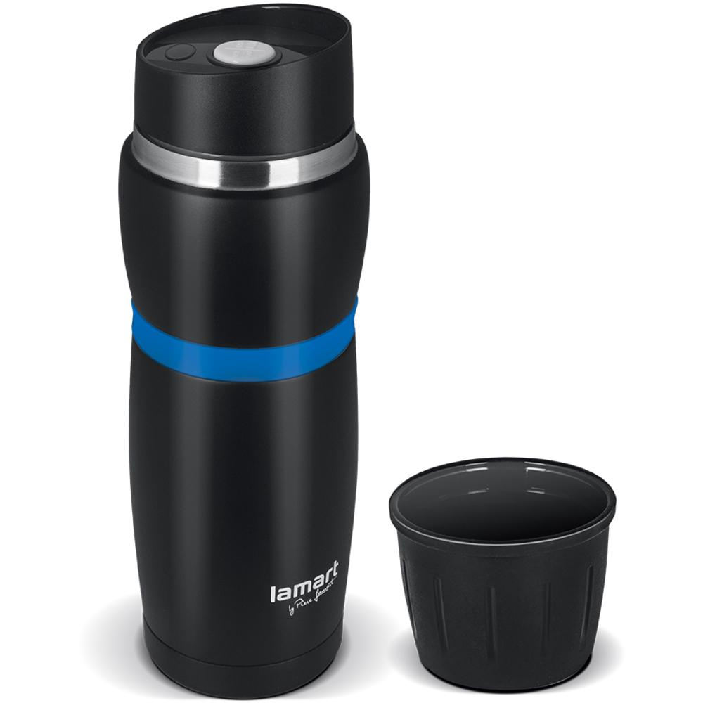 Lamart Kubek termiczny CUP LT4053 (czarny/niebieski)