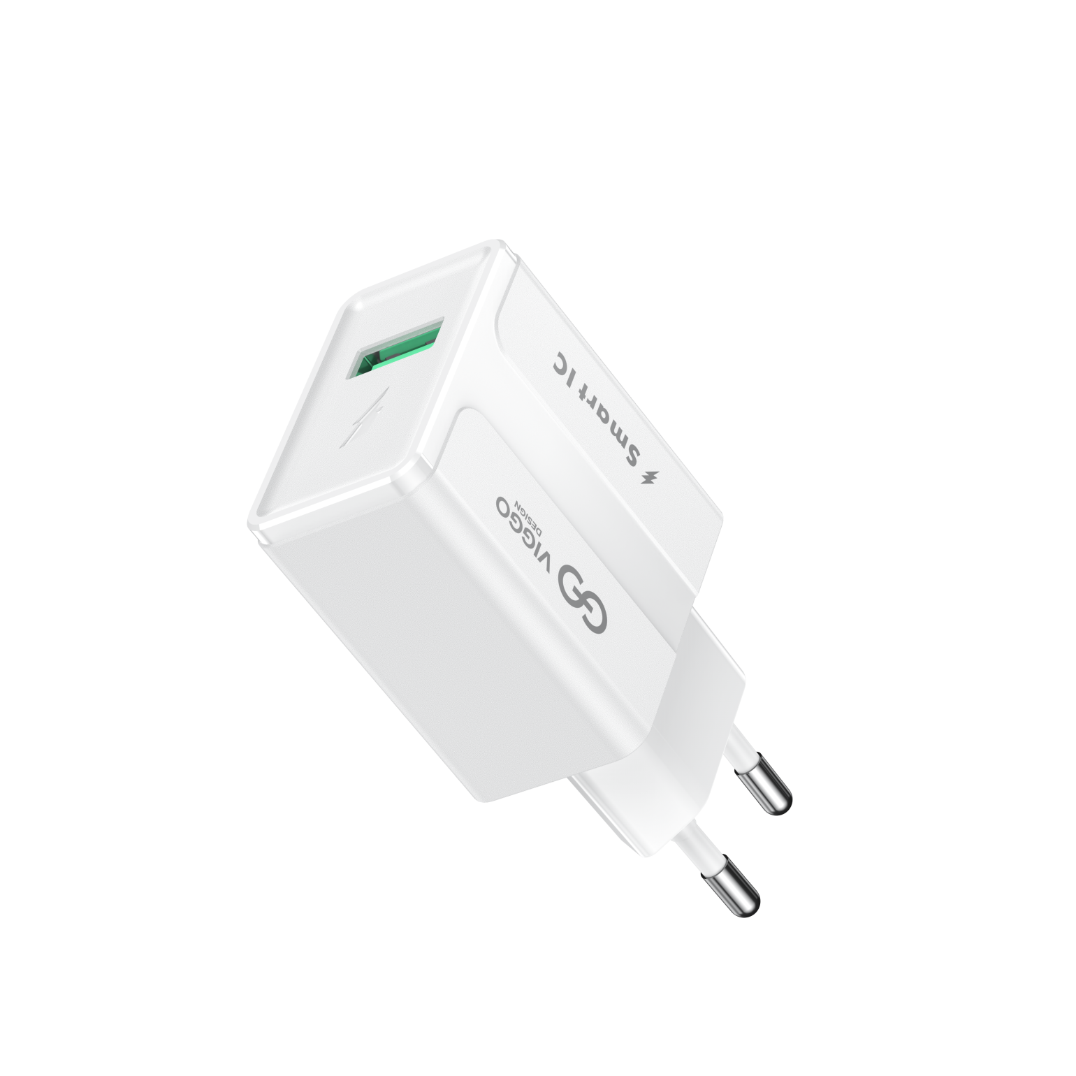 VIGGO DESIGN 1xUSB 2.4A Biała