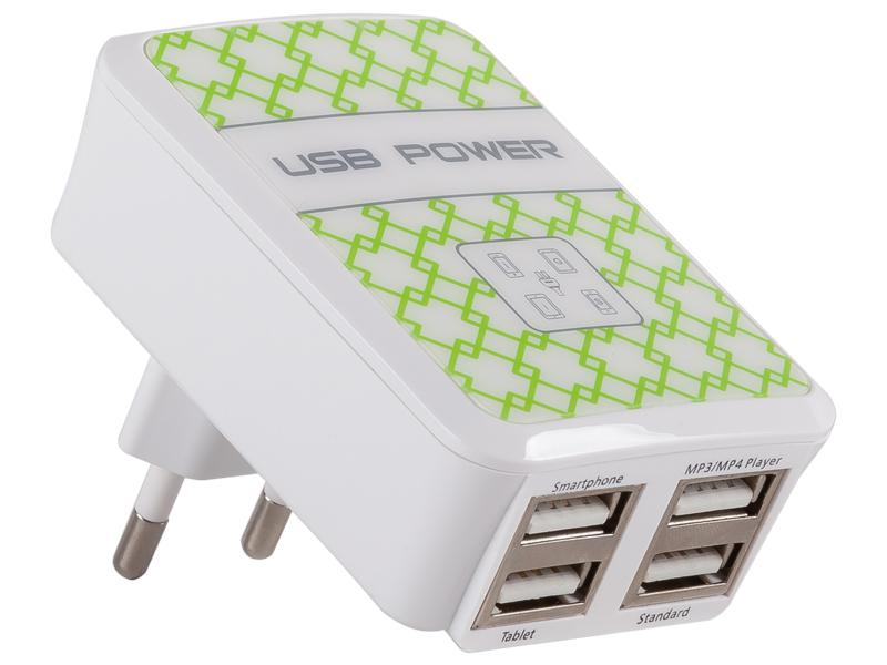 Arkas LADOWARKA SIECIOWA RECO 4xUSB Biala