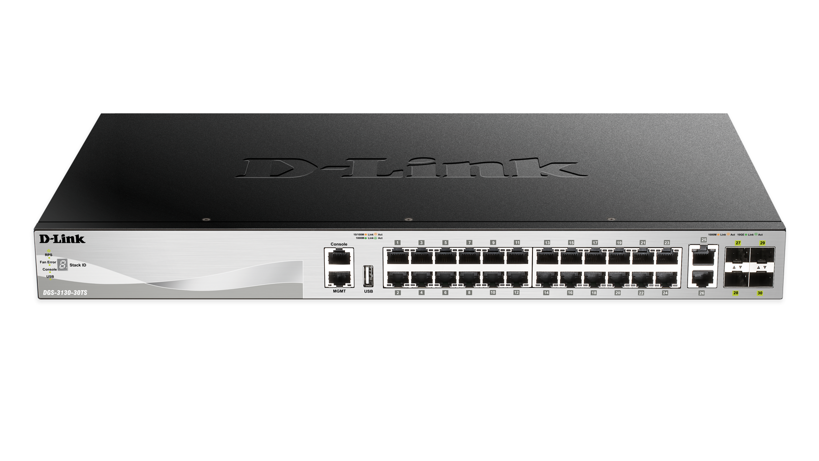 D-Link Przelacznik DGS-3130-30TS/SI 24GE 2x10G 4xSFP+