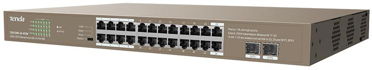 Tenda TEG1126P-24-410W PoE 24-porty 410W Gigabit Ethernet