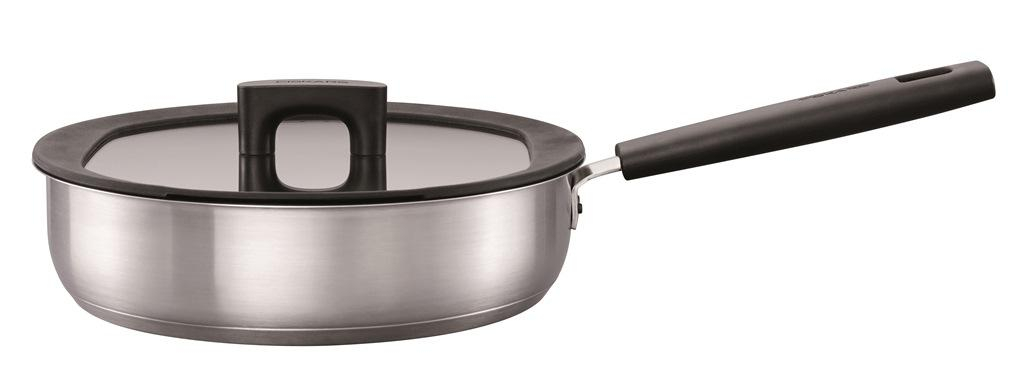 Fiskars Patelnia szefa kuchni 26 cm/2,8 l z pokrywką HARD FACE STEEL