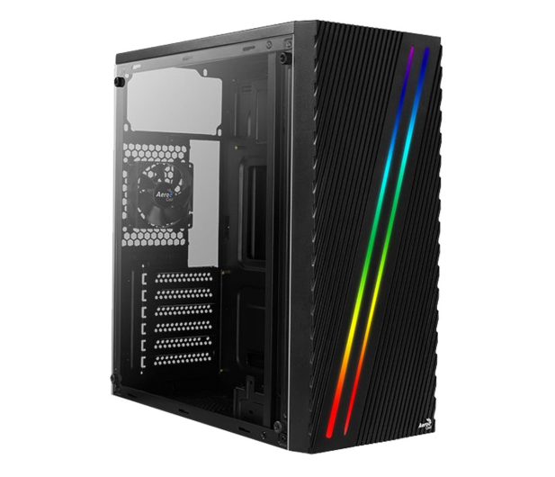 AEROCOOL Streak RGB BLACK USB 3.0 Mid Tower AEROPGSSTREAK-A-BKRG - 623764 - zdjęcie 2