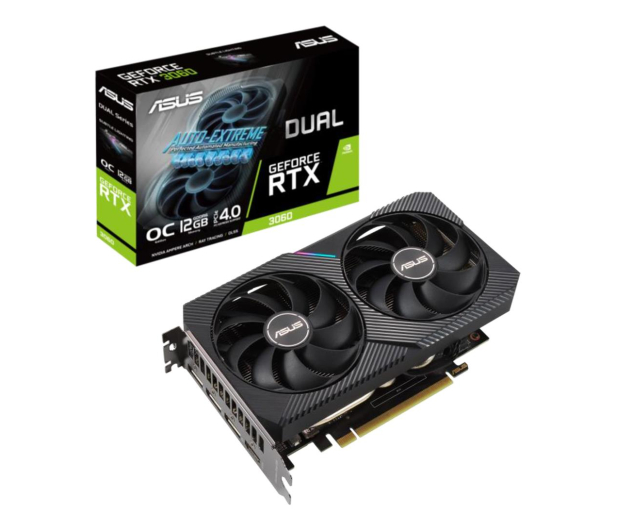 ASUS RTX 3060 DUAL OC V2 12GB GDDR6 192bit 3DP/HDMI DUAL-RTX3060-O12G-V2 - 662307 - zdjęcie 2