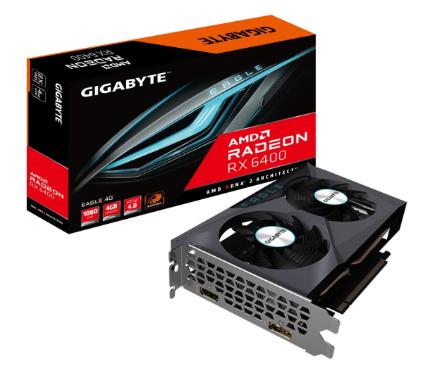 GIGABYTE Radeon RX 6400 EAGLE 4GB GDDR6 GV-R64EAGLE-4GD - 742553 - zdjęcie 2