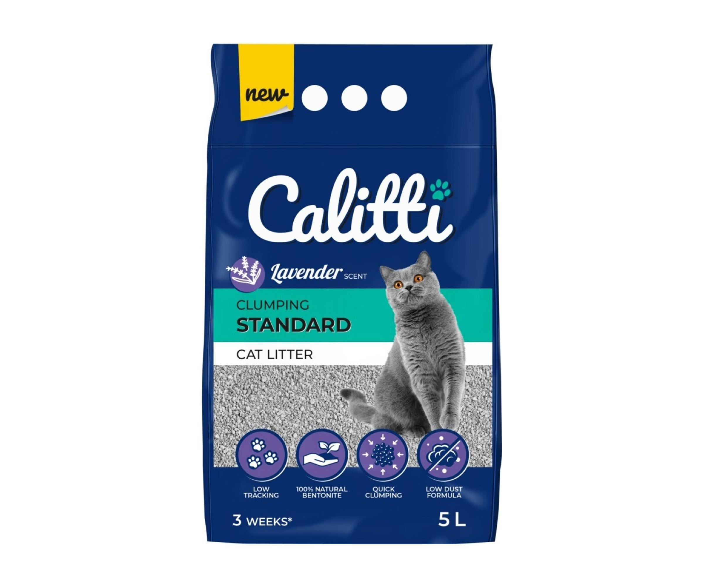 Calitti Standard Lavender żwirek beonitowy 5 l