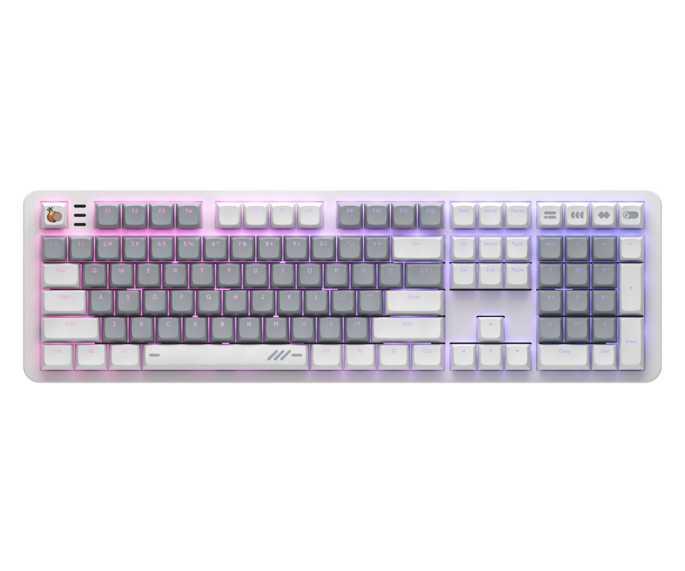Klawiatura Dark Project ALU104A Onionite V2 Wireless White
