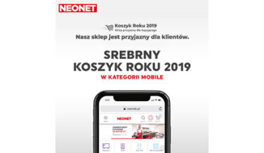 Drugie miejsce w rankingu Koszyk Roku w kategorii Mobile dla Neonet