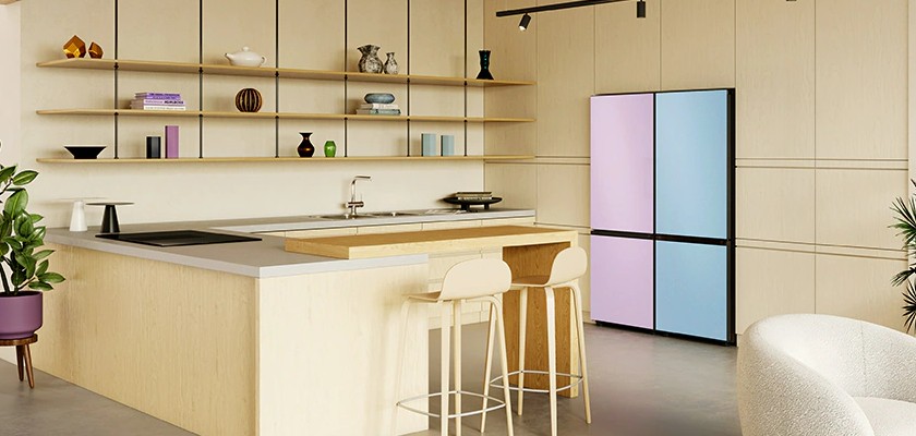 Kolorowa lodówka Samsung Bespoke