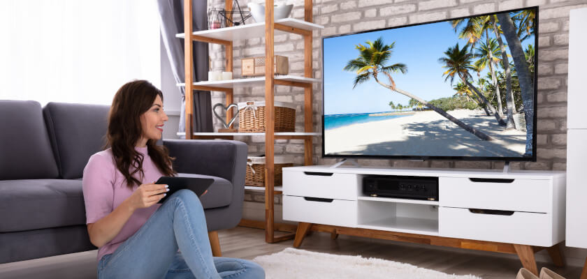 telewizor oled na scianie lg