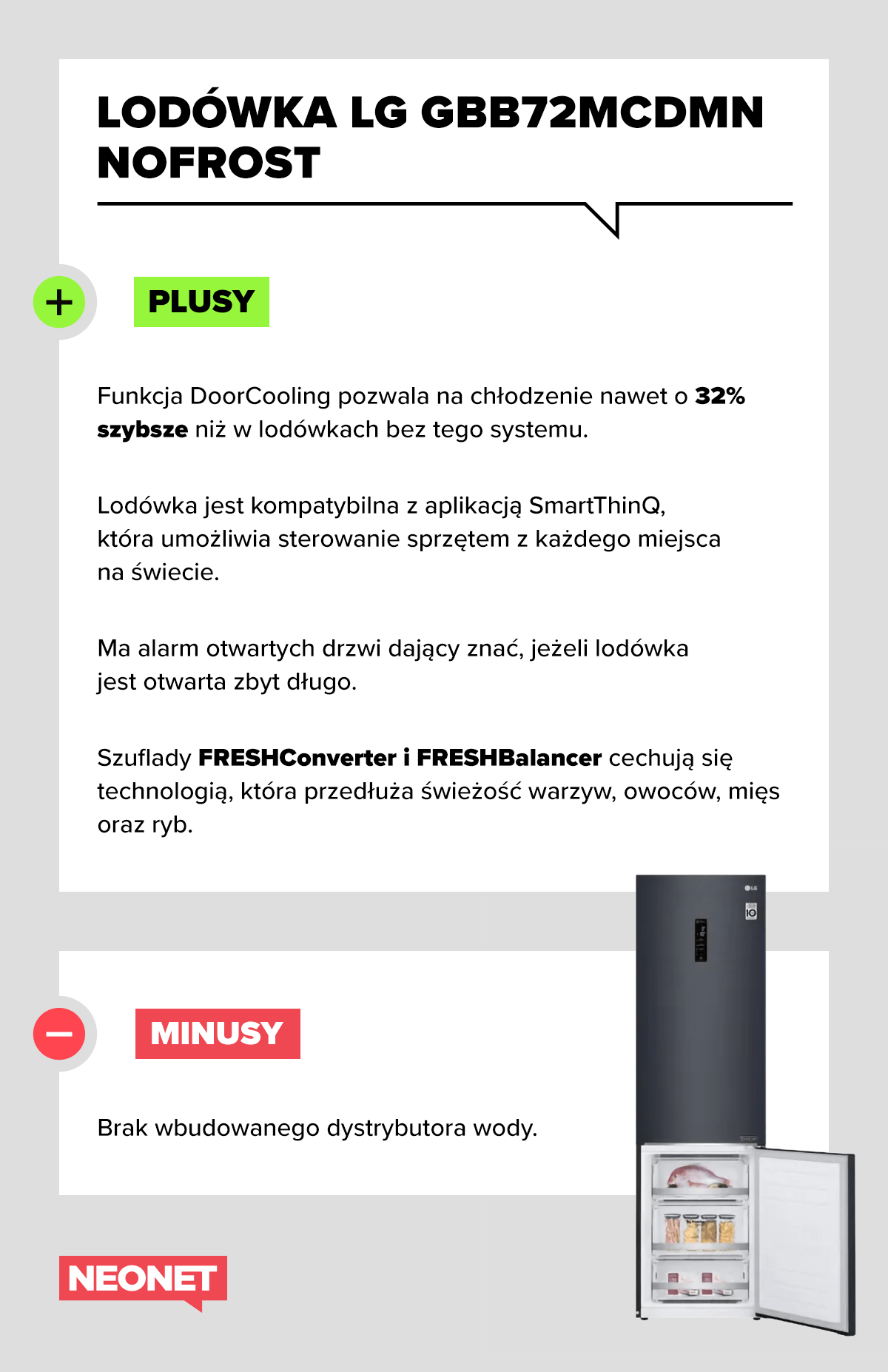 lg-gbb72mcdmn-plusy-i-minusy