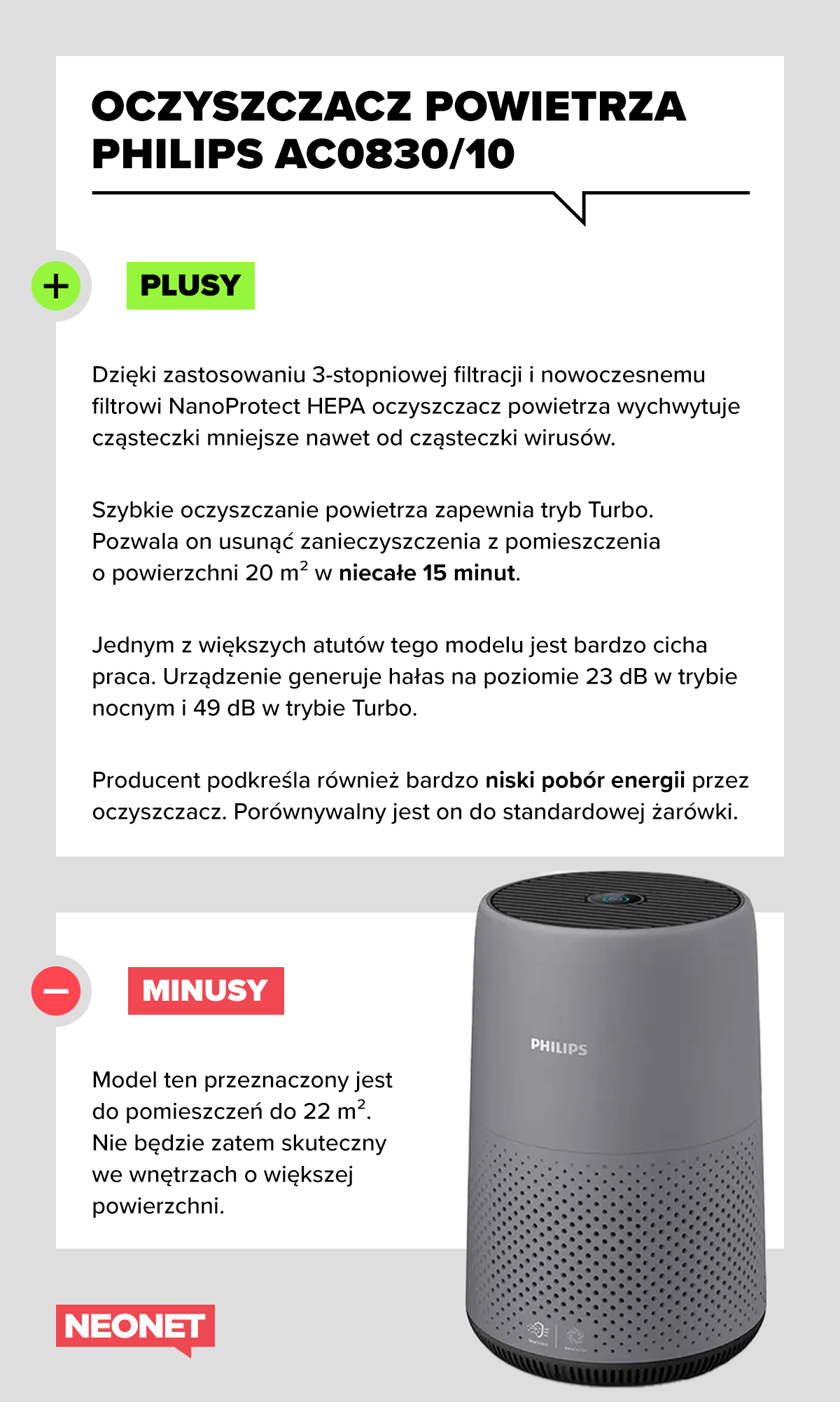 oczyszczacz-powietrza-philips-ac083010-plusy