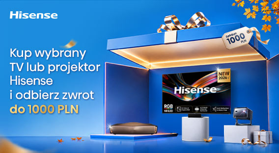 Hisense zwrot do 1000 zł