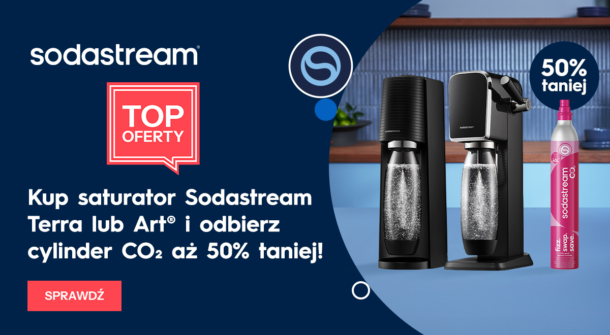 sodastream cylinder 50proc taniej