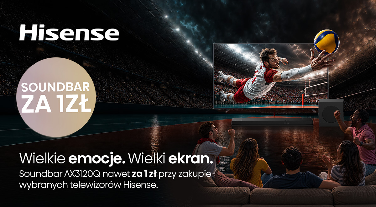 Hisense soundbar nawet za 1 zł