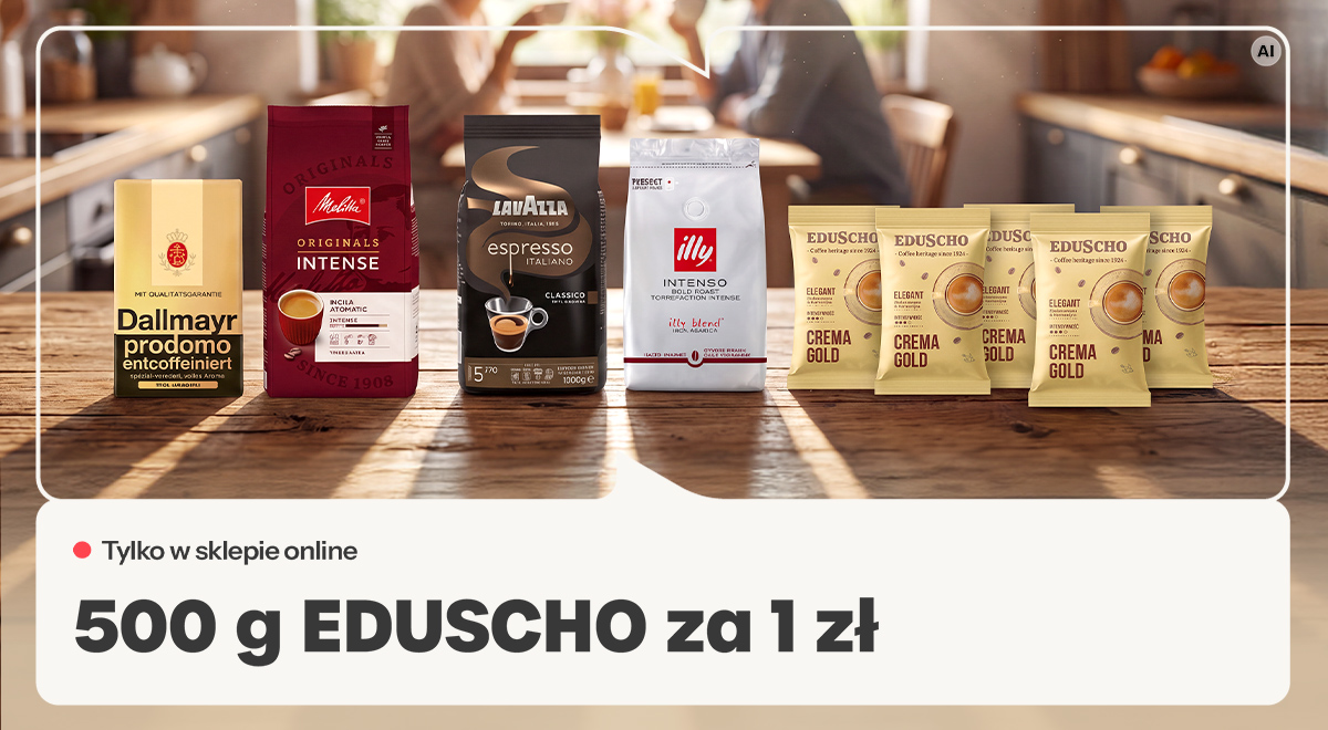 Przy zakupie kawy zgarnij 500 g za 1 zł