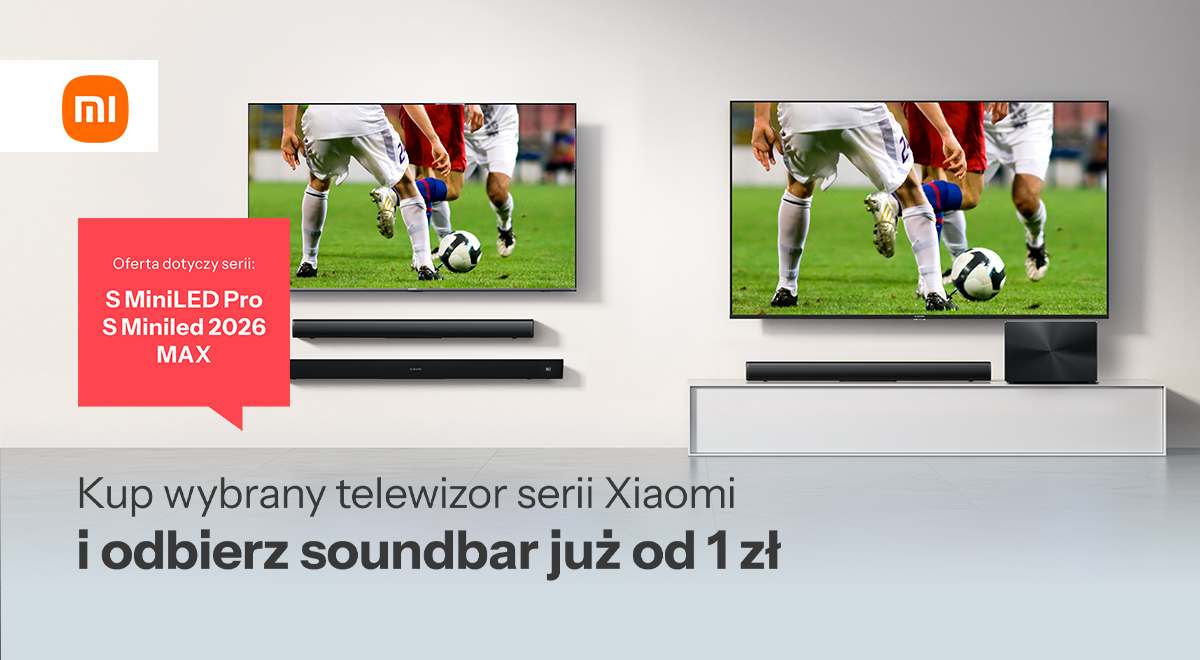 Xiaomi TV plus soundbar już od 1zł