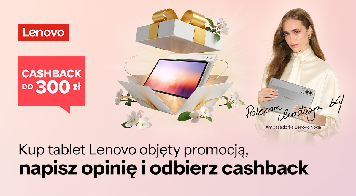 Lenovo Cashback do 500 zł