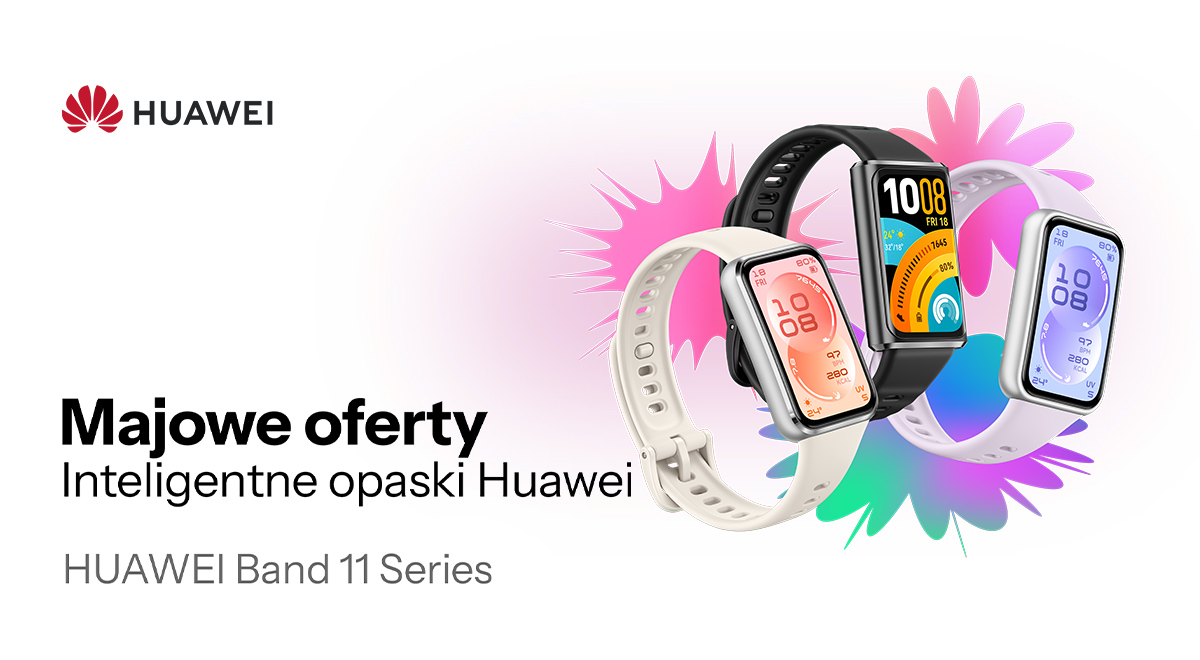 Majowe oferty - inteligentne opaski Huawei