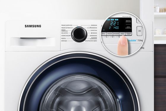 Samsung Wygodne rozwiązanie. Ustaw czas zakończenia prania