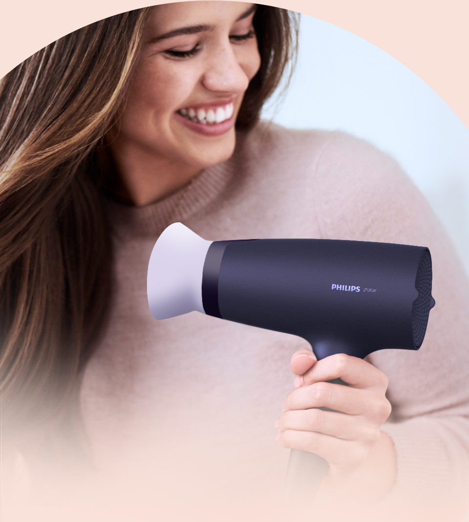 Philips Suszenie w niższej temperaturze w trosce o Twoje włosy