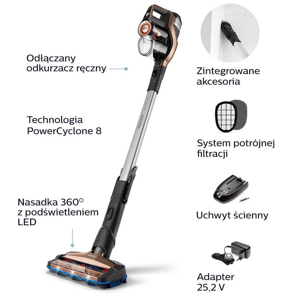 Philips Bezprzewodowy odkurzacz. Wygodne rozwiązanie na co dzień