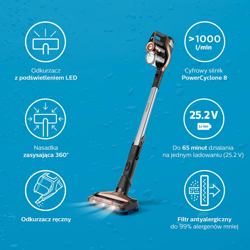 Philips Bezprzewodowy odkurzacz. Wygodne rozwiązanie na co dzień