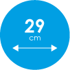 Szerokość 29 cm