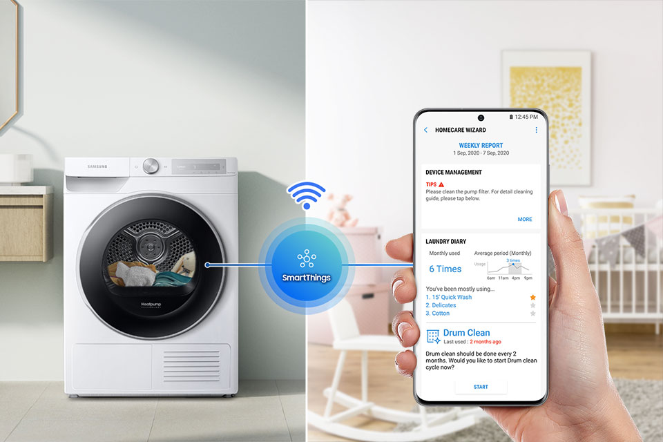 Funkcjonalności w aplikacji SmartThings