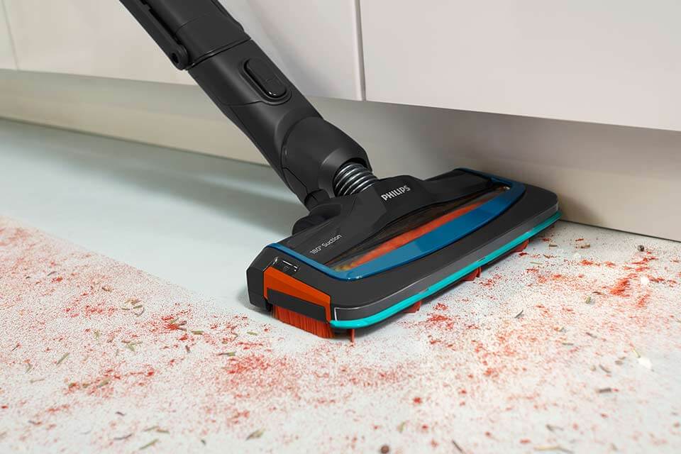Philips Sprawne sprzątanie. Nasadka zasysająca 180°