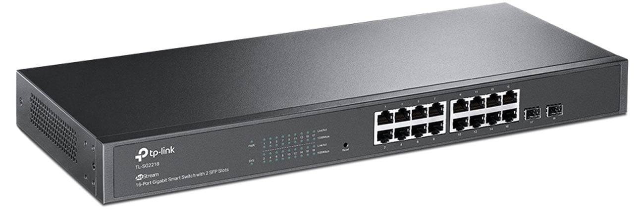 Switch TP-Link TL-SG2218 - Widok od przodu pod kątem